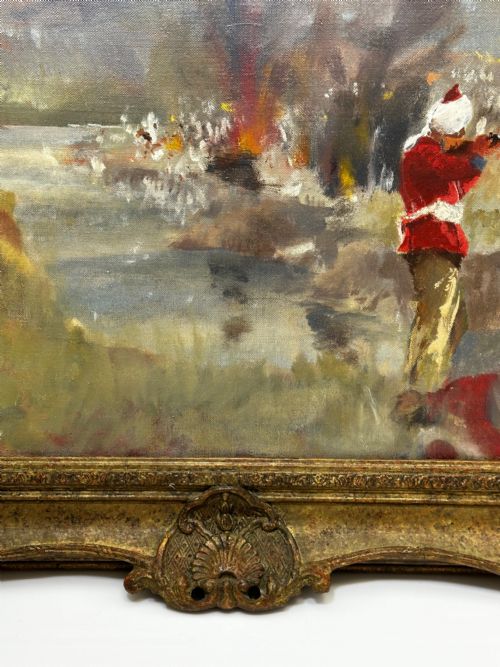 OIL PAINTING MILITARY BATTLE 2ND AFGHAN WAR BY FRANCIS RUSSELL FLINT - ADDITIONAL PHOTO 8