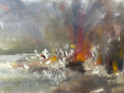 OIL PAINTING MILITARY BATTLE 2ND AFGHAN WAR BY FRANCIS RUSSELL FLINT - ADDITIONAL PHOTO 15