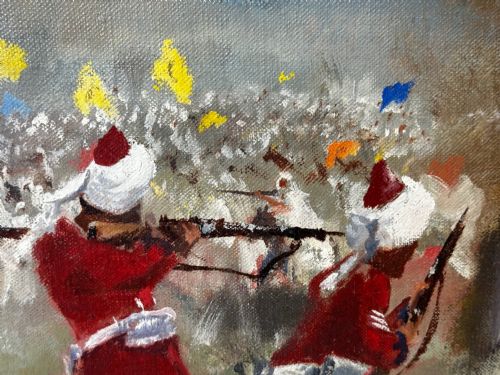 OIL PAINTING MILITARY BATTLE 2ND AFGHAN WAR BY FRANCIS RUSSELL FLINT - ADDITIONAL PHOTO 20