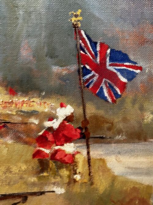 OIL PAINTING MILITARY BATTLE 2ND AFGHAN WAR BY FRANCIS RUSSELL FLINT - ADDITIONAL PHOTO 27