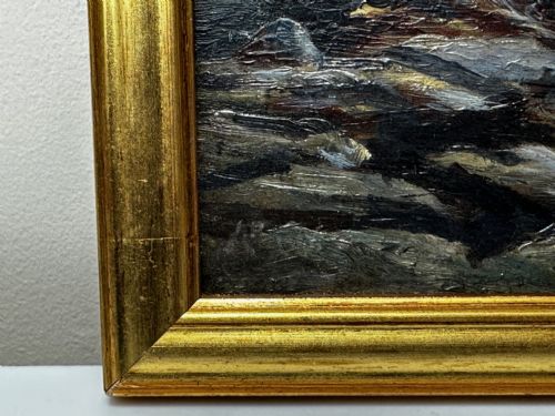 19TH CENTURY OIL PAINTING SUMMER MORNING SPANISH HEAD ISLE OF MAN - ADDITIONAL PHOTO 8