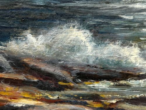 19TH CENTURY OIL PAINTING SUMMER MORNING SPANISH HEAD ISLE OF MAN - ADDITIONAL PHOTO 18