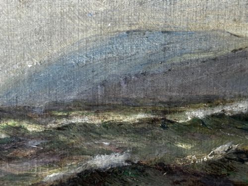 19TH CENTURY OIL PAINTING SPRING BREEZE GARWICK BAY ISLE OF MAN - ADDITIONAL PHOTO 10