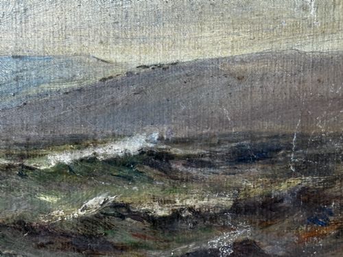19TH CENTURY OIL PAINTING SPRING BREEZE GARWICK BAY ISLE OF MAN - ADDITIONAL PHOTO 11