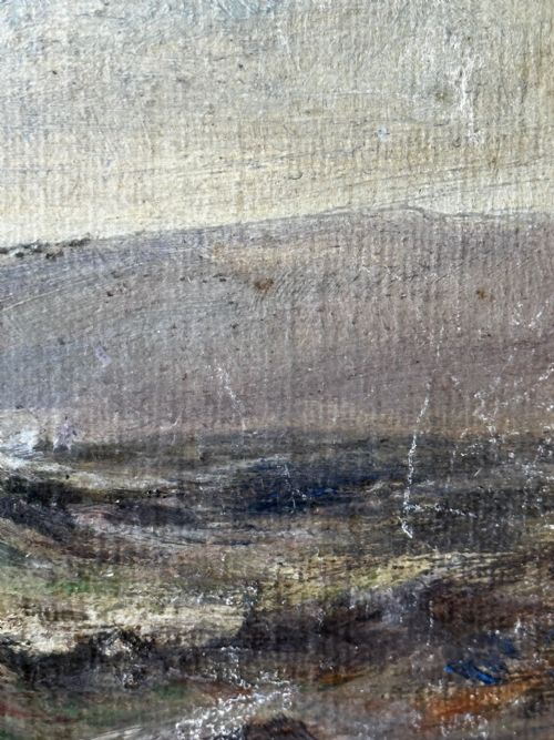 19TH CENTURY OIL PAINTING SPRING BREEZE GARWICK BAY ISLE OF MAN - ADDITIONAL PHOTO 27
