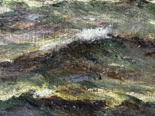 19TH CENTURY OIL PAINTING SPRING BREEZE GARWICK BAY ISLE OF MAN - ADDITIONAL PHOTO 28