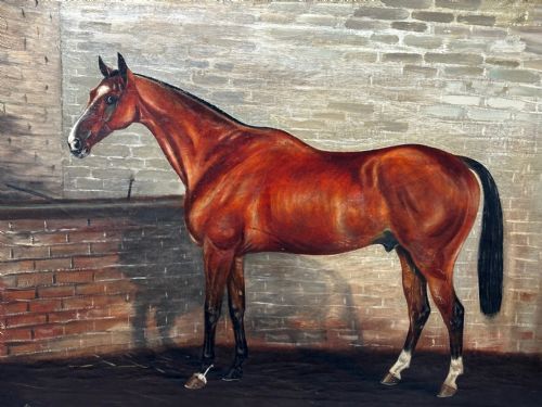 PAINTING THE MINT STALLION SIRE MANNER OF SIR ALFRED MUNNINGS - ADDITIONAL PHOTO 11