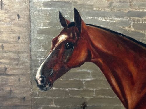 PAINTING THE MINT STALLION SIRE MANNER OF SIR ALFRED MUNNINGS - ADDITIONAL PHOTO 16