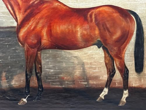 PAINTING THE MINT STALLION SIRE MANNER OF SIR ALFRED MUNNINGS - ADDITIONAL PHOTO 17