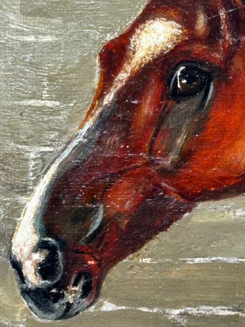 PAINTING THE MINT STALLION SIRE MANNER OF SIR ALFRED MUNNINGS - ADDITIONAL PHOTO 27