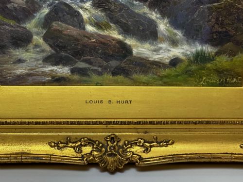 VICTORIAN OIL PAINTING THE GLEN SLIGACHAN SKYE SCOTLAND LOUIS BOSWORTH HURT - ADDITIONAL PHOTO 3