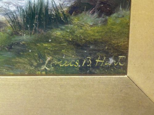 VICTORIAN OIL PAINTING THE GLEN SLIGACHAN SKYE SCOTLAND LOUIS BOSWORTH HURT - ADDITIONAL PHOTO 11
