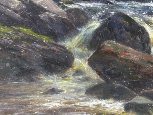 VICTORIAN OIL PAINTING THE GLEN SLIGACHAN SKYE SCOTLAND LOUIS BOSWORTH HURT - ADDITIONAL PHOTO 14