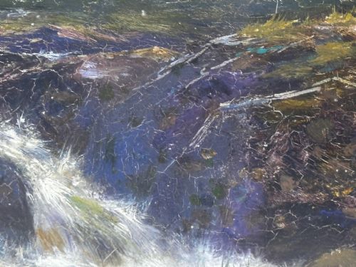 VICTORIAN OIL PAINTING THE GLEN SLIGACHAN SKYE SCOTLAND LOUIS BOSWORTH HURT - ADDITIONAL PHOTO 16