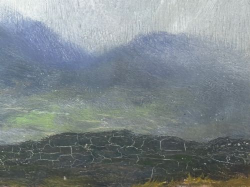 VICTORIAN OIL PAINTING THE GLEN SLIGACHAN SKYE SCOTLAND LOUIS BOSWORTH HURT - ADDITIONAL PHOTO 19