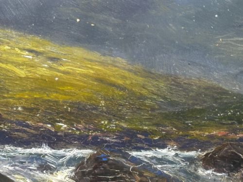 VICTORIAN OIL PAINTING THE GLEN SLIGACHAN SKYE SCOTLAND LOUIS BOSWORTH HURT - ADDITIONAL PHOTO 20