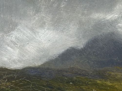 VICTORIAN OIL PAINTING THE GLEN SLIGACHAN SKYE SCOTLAND LOUIS BOSWORTH HURT - ADDITIONAL PHOTO 23