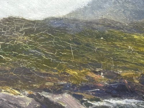 VICTORIAN OIL PAINTING THE GLEN SLIGACHAN SKYE SCOTLAND LOUIS BOSWORTH HURT - ADDITIONAL PHOTO 24