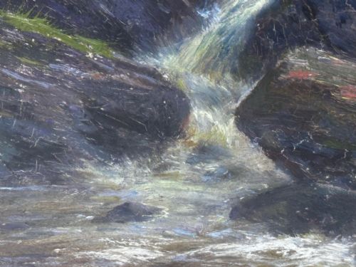 VICTORIAN OIL PAINTING THE GLEN SLIGACHAN SKYE SCOTLAND LOUIS BOSWORTH HURT - ADDITIONAL PHOTO 25