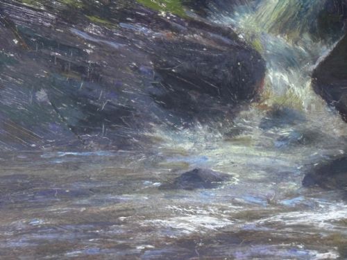 VICTORIAN OIL PAINTING THE GLEN SLIGACHAN SKYE SCOTLAND LOUIS BOSWORTH HURT - ADDITIONAL PHOTO 26