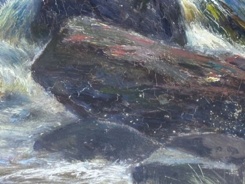 VICTORIAN OIL PAINTING THE GLEN SLIGACHAN SKYE SCOTLAND LOUIS BOSWORTH HURT - ADDITIONAL PHOTO 27
