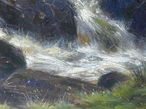 VICTORIAN OIL PAINTING THE GLEN SLIGACHAN SKYE SCOTLAND LOUIS BOSWORTH HURT - ADDITIONAL PHOTO 28