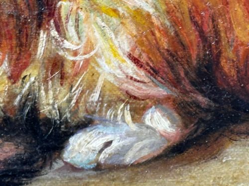 OIL PAINTING KITTEN PATIENCE BY FRANCISCO JOS DOMINGO Y MARQUS - ADDITIONAL PHOTO 18