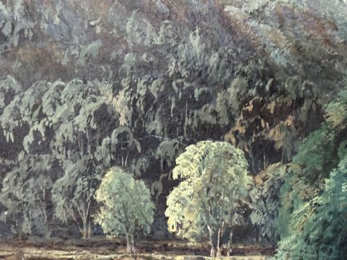 HUGE VICTORIAN OIL PAINTING HIGHLANDS GLEN GOIL BY JAMES GREENLEES - ADDITIONAL PHOTO 26