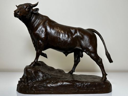 19TH CENTURY BRONZE SCULPTURE PRIZED BULL BY ISIDORE JULES BONHEUR - ADDITIONAL PHOTO 1