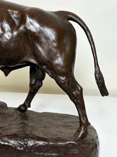 19TH CENTURY BRONZE SCULPTURE PRIZED BULL BY ISIDORE JULES BONHEUR - ADDITIONAL PHOTO 3