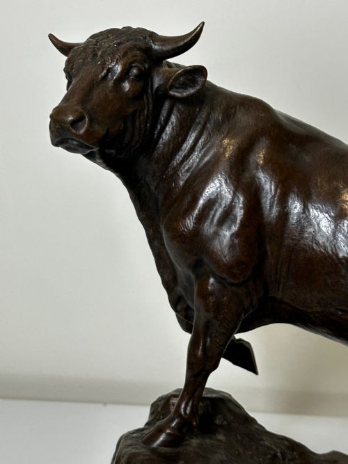 19TH CENTURY BRONZE SCULPTURE PRIZED BULL BY ISIDORE JULES BONHEUR - ADDITIONAL PHOTO 7