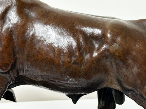 19TH CENTURY BRONZE SCULPTURE PRIZED BULL BY ISIDORE JULES BONHEUR - ADDITIONAL PHOTO 9