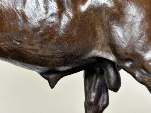 19TH CENTURY BRONZE SCULPTURE PRIZED BULL BY ISIDORE JULES BONHEUR - ADDITIONAL PHOTO 11