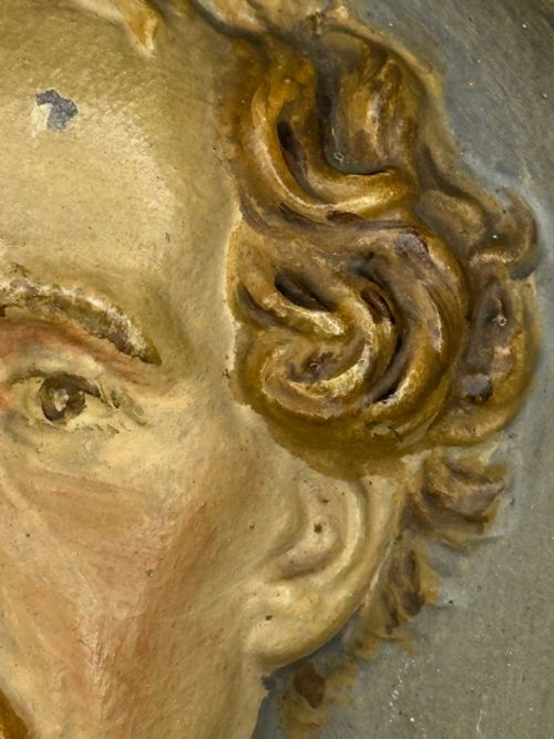 VICTORIAN CHARLES DICKENS PORTRAIT WALL SCULPTURE - ADDITIONAL PHOTO 9