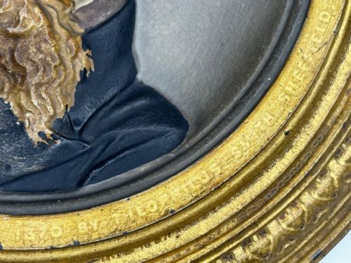 VICTORIAN CHARLES DICKENS PORTRAIT WALL SCULPTURE - ADDITIONAL PHOTO 19