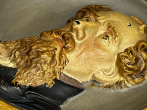VICTORIAN CHARLES DICKENS PORTRAIT WALL SCULPTURE - ADDITIONAL PHOTO 22