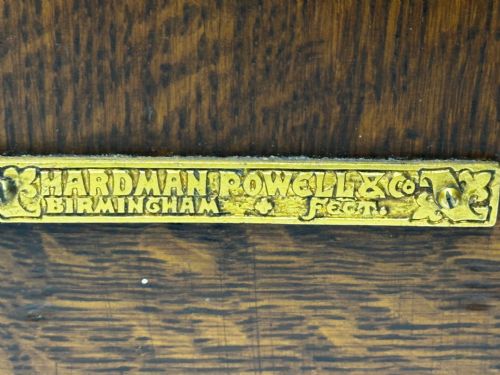 19TH CENTURY PUGIN DESIGN PRIVATE CHAPEL TIGER OAK LETTER BOX WITH KEY - ADDITIONAL PHOTO 10