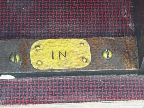 19TH CENTURY PUGIN DESIGN PRIVATE CHAPEL TIGER OAK LETTER BOX WITH KEY - ADDITIONAL PHOTO 25