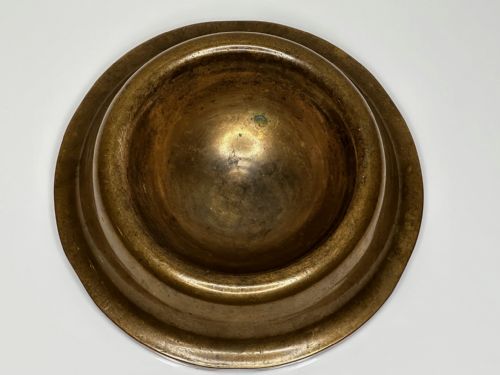 NAUTICAL BRITISH EARLY 19TH CENTURY BRONZE SHIP'S CAT ROUND FOOD BOWL - ADDITIONAL PHOTO 5