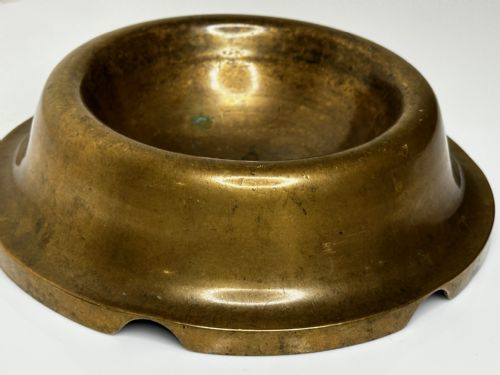 NAUTICAL BRITISH EARLY 19TH CENTURY BRONZE SHIP'S CAT ROUND FOOD BOWL - ADDITIONAL PHOTO 12