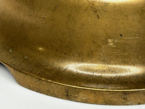 NAUTICAL BRITISH EARLY 19TH CENTURY BRONZE SHIP'S CAT ROUND FOOD BOWL - ADDITIONAL PHOTO 14