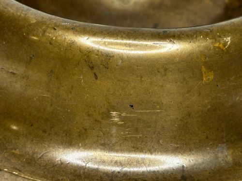 NAUTICAL BRITISH EARLY 19TH CENTURY BRONZE SHIP'S CAT ROUND FOOD BOWL - ADDITIONAL PHOTO 15