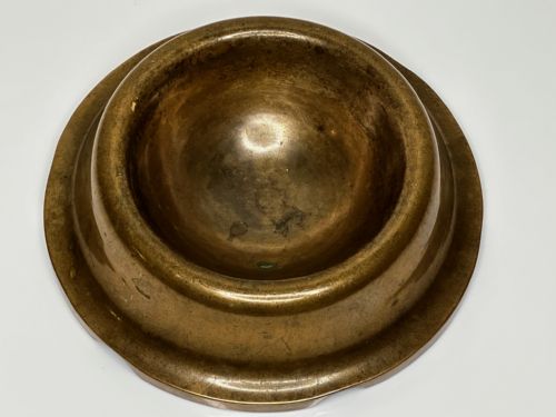 NAUTICAL BRITISH EARLY 19TH CENTURY BRONZE SHIP'S CAT ROUND FOOD BOWL - ADDITIONAL PHOTO 17