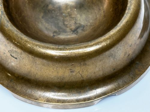 NAUTICAL BRITISH EARLY 19TH CENTURY BRONZE SHIP'S CAT ROUND FOOD BOWL - ADDITIONAL PHOTO 18