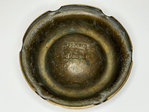 NAUTICAL BRITISH EARLY 19TH CENTURY BRONZE SHIP'S CAT ROUND FOOD BOWL - ADDITIONAL PHOTO 21