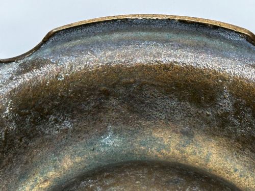 NAUTICAL BRITISH EARLY 19TH CENTURY BRONZE SHIP'S CAT ROUND FOOD BOWL - ADDITIONAL PHOTO 24