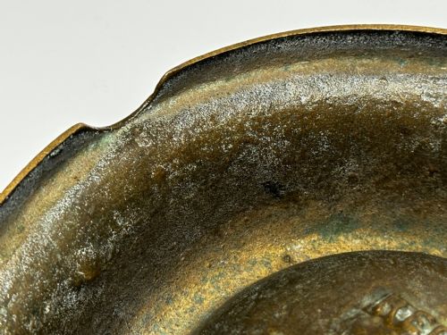 NAUTICAL BRITISH EARLY 19TH CENTURY BRONZE SHIP'S CAT ROUND FOOD BOWL - ADDITIONAL PHOTO 26