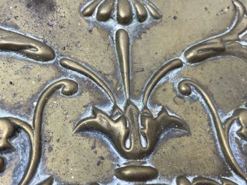 VICTORIAN BRASS CURVED COAL SCUTTLE HELMET DUAL LID - ADDITIONAL PHOTO 20