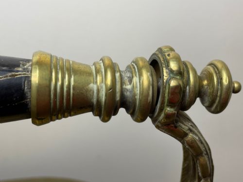 VICTORIAN BRASS CURVED COAL SCUTTLE HELMET DUAL LID - ADDITIONAL PHOTO 27