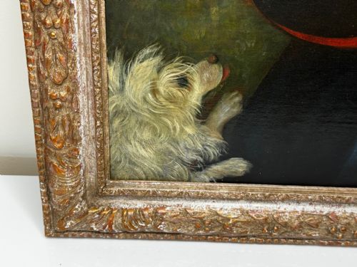 VICTORIAN OIL PAINTING ELIZA MADDOCK ONCHAN ISLE OF MAN HAVANESE DOG - ADDITIONAL PHOTO 6